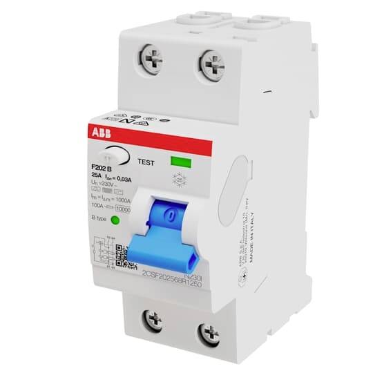 ABB 2CSF202568R1250 F202B-25/0,03 FI-Schutzschalter 25A 230V
