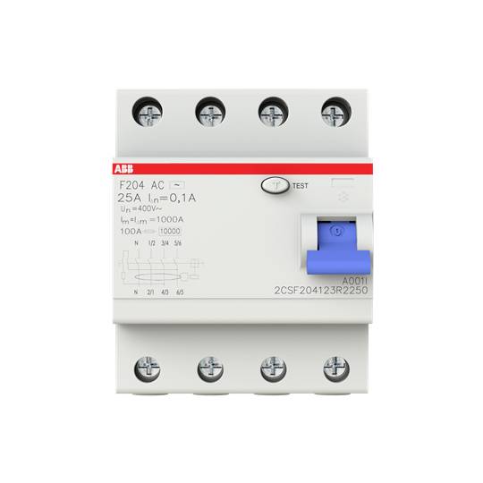 ABB 2CSF204123R2250 F204A-25/0,1L FI-Schutzschalter 25A 400V