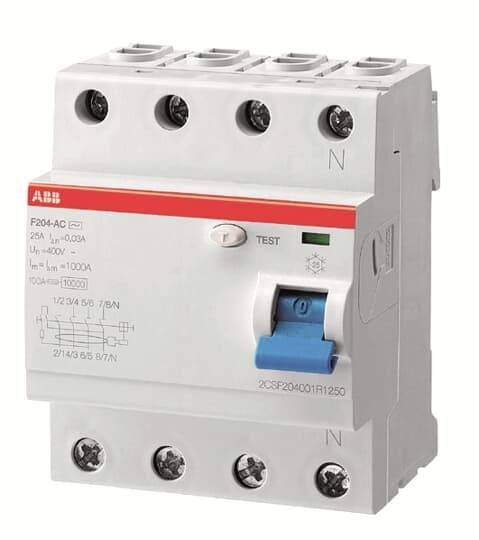 ABB 2CSF204201R2400 F204AS-40/0,1 FI-Schutzschalter 40A 400V