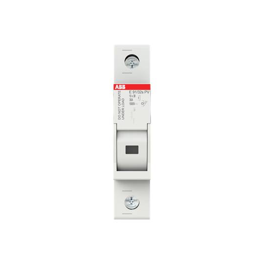 Ein elektrischer Schutzschalter von ABB, Modell S 801 Z63-PV, auf einem weißen Hintergrund.