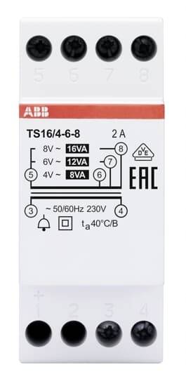ABB 2CSM228655R0812 Klingeltransformator 4 V, 6 V, 8V 4A