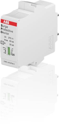 'Überspannungsschutzgerät' von ABB, Modell OVR L 80-275s C, zur Verhinderung von Schäden durch Spannungsspitzen in elektrischen Anlagen.