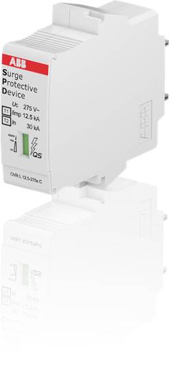 Überspannungsschutzgerät von ABB, Modell OVRL 12.5-275, geeignet für 275 V~ mit 12.5 kA und 30 kA Schutzkapazität.