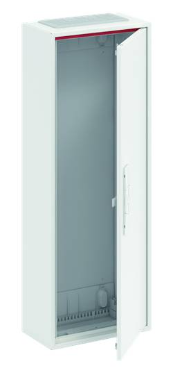 Weißer, leerer Schrank mit geöffneter Tür, geeignet für die Aufbewahrung von technischen oder elektronischen Geräten.