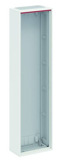 Weißer, rechteckiger Schaltschrank, offen, ohne sichtbare Geräte oder Kabel im Inneren.