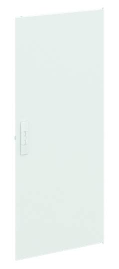 Weiße rechteckige Platte mit seitlich angebrachten Kabelhalterungen; möglicherweise ein Installations- oder Elektronik-Bauteil.