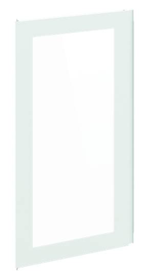 Eine Glasregalhalterung mit rechteckiger Form, geeignet für die Präsentation oder das Aufbewahren von Gegenständen an einer Wand.