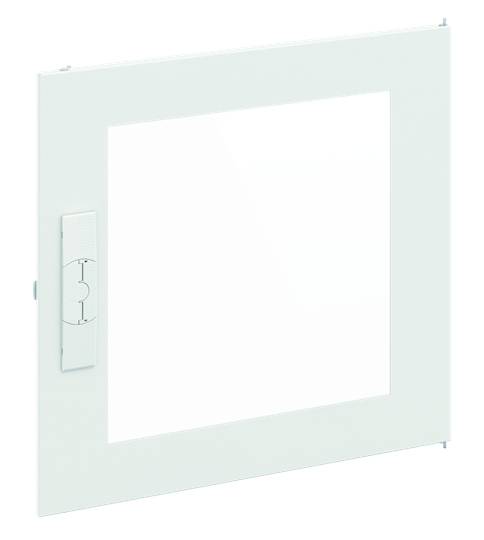 Ein weißer quadratischer LED-Deckenleuchteinsatz mit flachem Profil und seitlicher Klemme. Geeignet für moderne Raumbeleuchtung.