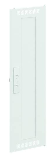 Ein weißes, rechteckiges Lüftungsgitter mit zentralem Bedienfeld, das zur Belüftung in Türen oder Wände eingesetzt wird.