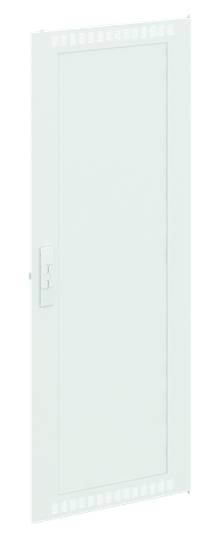 Gerätefront in weißer Farbe mit rechteckigem Paneel und seitlichem Griff, für Schrank- oder Heimgeräteanwendung.