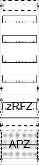 Striebel & John 2CPX054013R9999 FV17A2R1 Verteilerfeld Anzahl Teilungen = 12 Inhalt 1St.