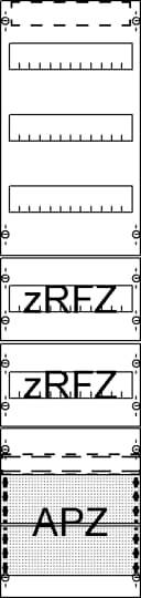 Striebel & John 2CPX054015R9999 FV17A2R2 Verteilerfeld Anzahl Teilungen = 12 Inhalt 1St.