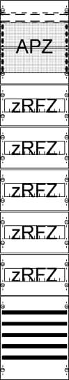 Striebel & John 2CPX054020R9999 FV19SA2R5 Verteilerfeld Anzahl Teilungen = 12 Inhalt 1St.
