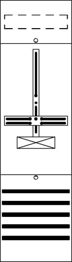 Eine schematische Zeichnung zeigt die Struktur einer Brückenbaukonstruktion mit Querträgern, Stützen und Verstrebungen von oben nach unten.