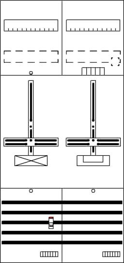 Logisches Puzzle mit zwei Waagen, sieben Stäben und einem Gewicht. Ziel ist es, das schwerere oder leichtere Gewicht zu identifizieren.