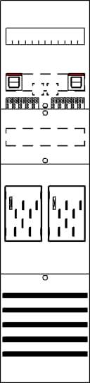 Kommunikationsprüfungsmuster: Testformen für Linien, Schriftschnittmuster, Blocktransparenz, Gittermuster und Balkentest.