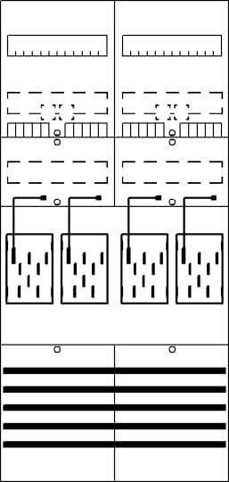 Ein Schaltplan zeigt eine elektronische Schaltung mit verschiedenen Komponenten: Widerstände, Kondensatoren und Leitungen, die miteinander verbunden sind.