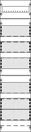 Striebel & John 2CPX054200R9999 FV17A3R3 Verteilerfeld Anzahl Teilungen = 12 Inhalt 1St.