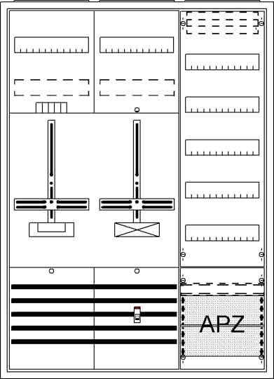 Striebel & John 2CPX054256R9999 DA37BC Komplettschrank Unterputz, Aufputz, teilversenkt Inhalt 1St.