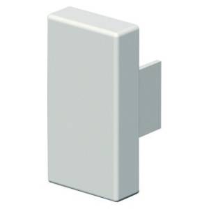 Ein weißer, rechteckiger Türgriff aus Metall mit einem minimalistischen Design.