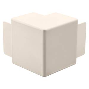 Beige Eckprofil für Wand- oder Deckenabschluss, glatt ohne Muster, geeignet zur Abdeckung oder als Gestaltungselement.