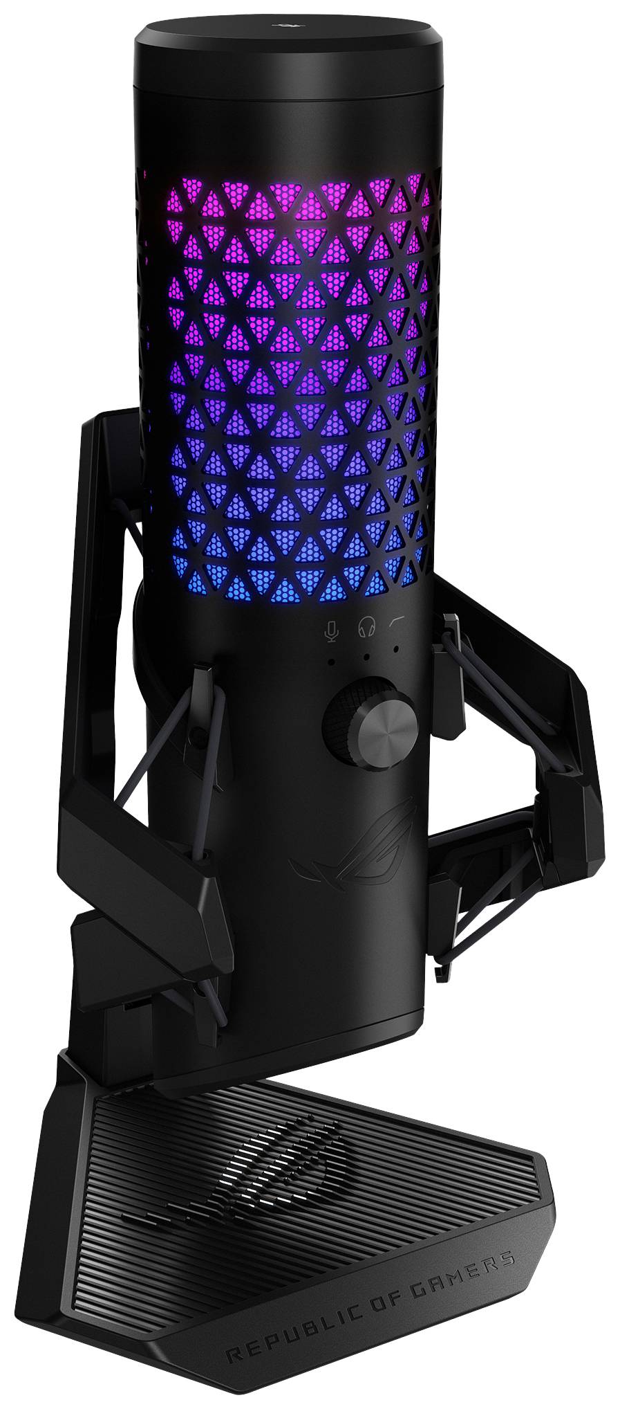 Asus ROG Carnyx BLK Stand USB-Mikrofon Übertragungsart (Details):Kabelgebunden Standfuß USB Kabelgebunden Schwarz