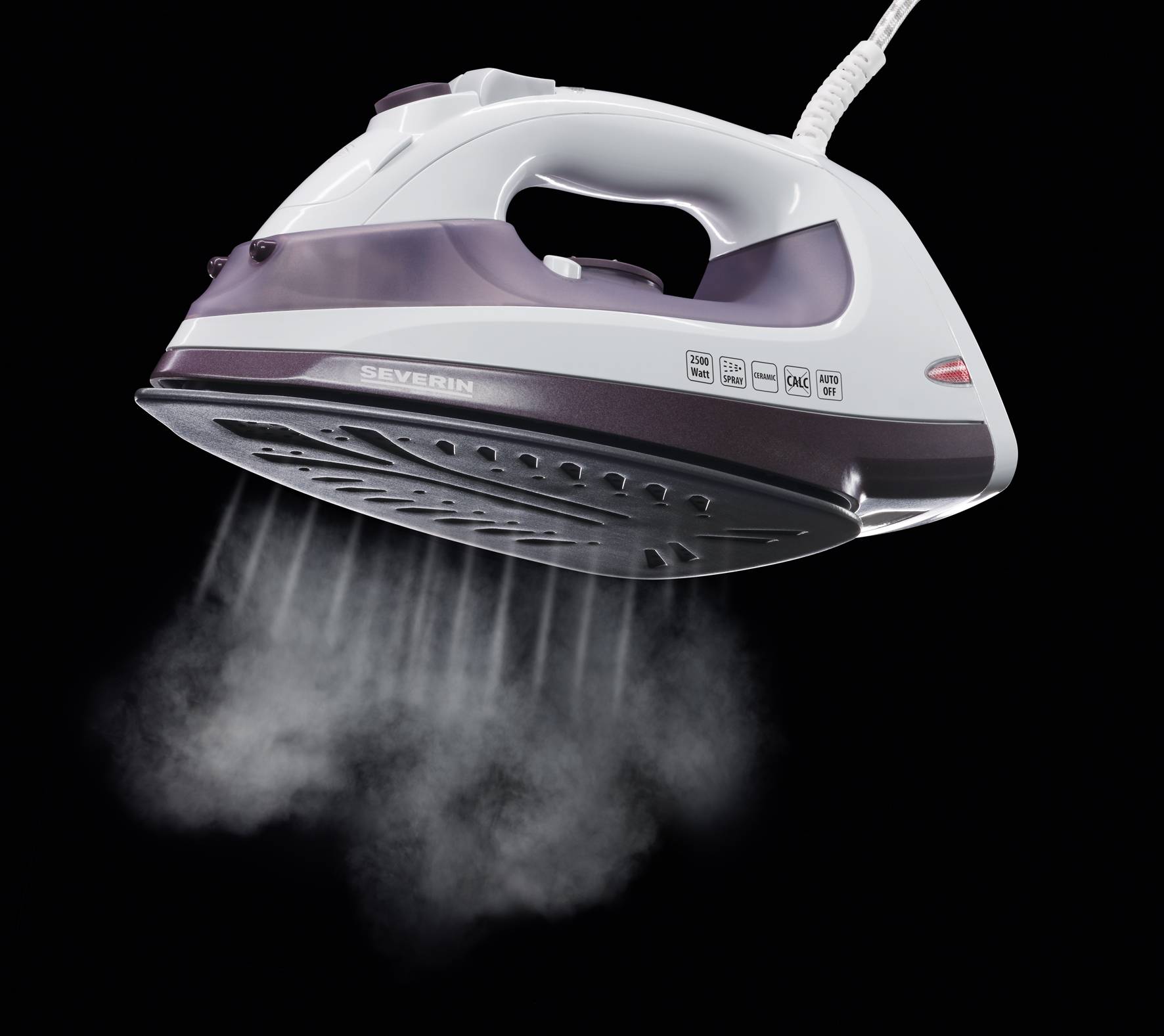 Severin BA 3210 Dampfbügeleisen Lila, Weiß 2500W