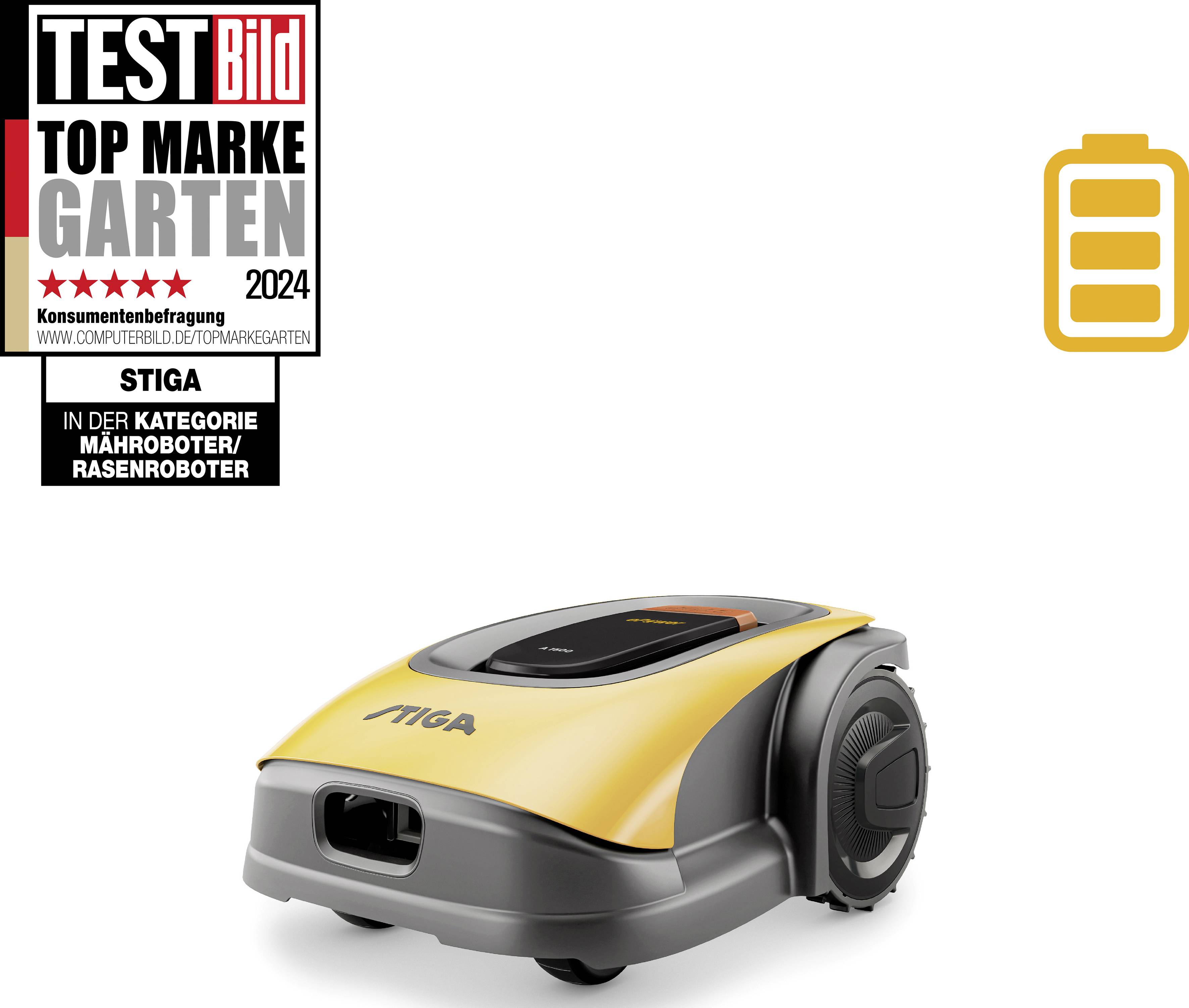 STIGA 2R7102028/ST1 A 1500 Mähroboter Geeignet für Fläche max. 1500 m²