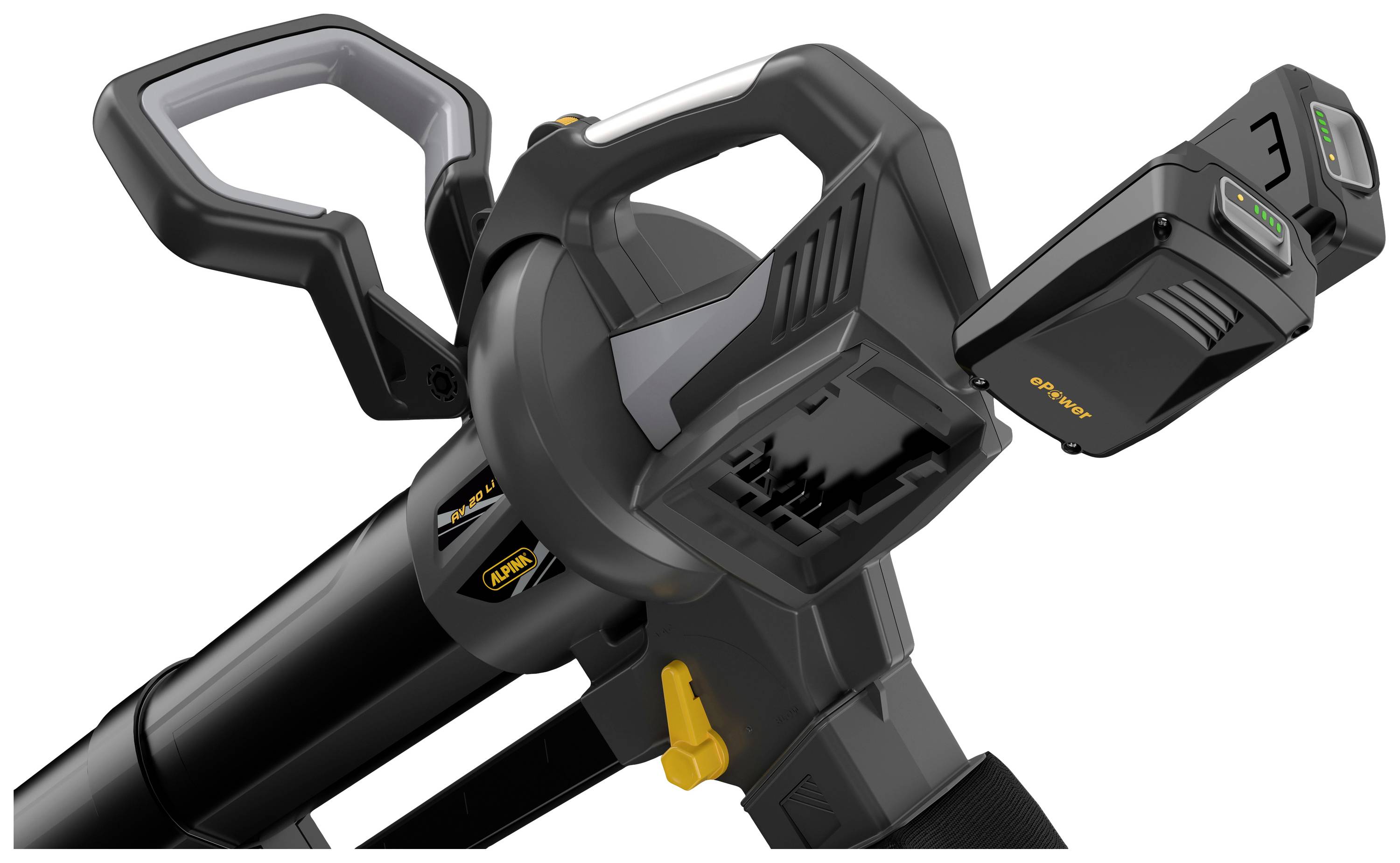 ALPINA Outdoor 271504194/A24 AV 20 Li Akku Laubsauger inkl. 2. Akku 20V