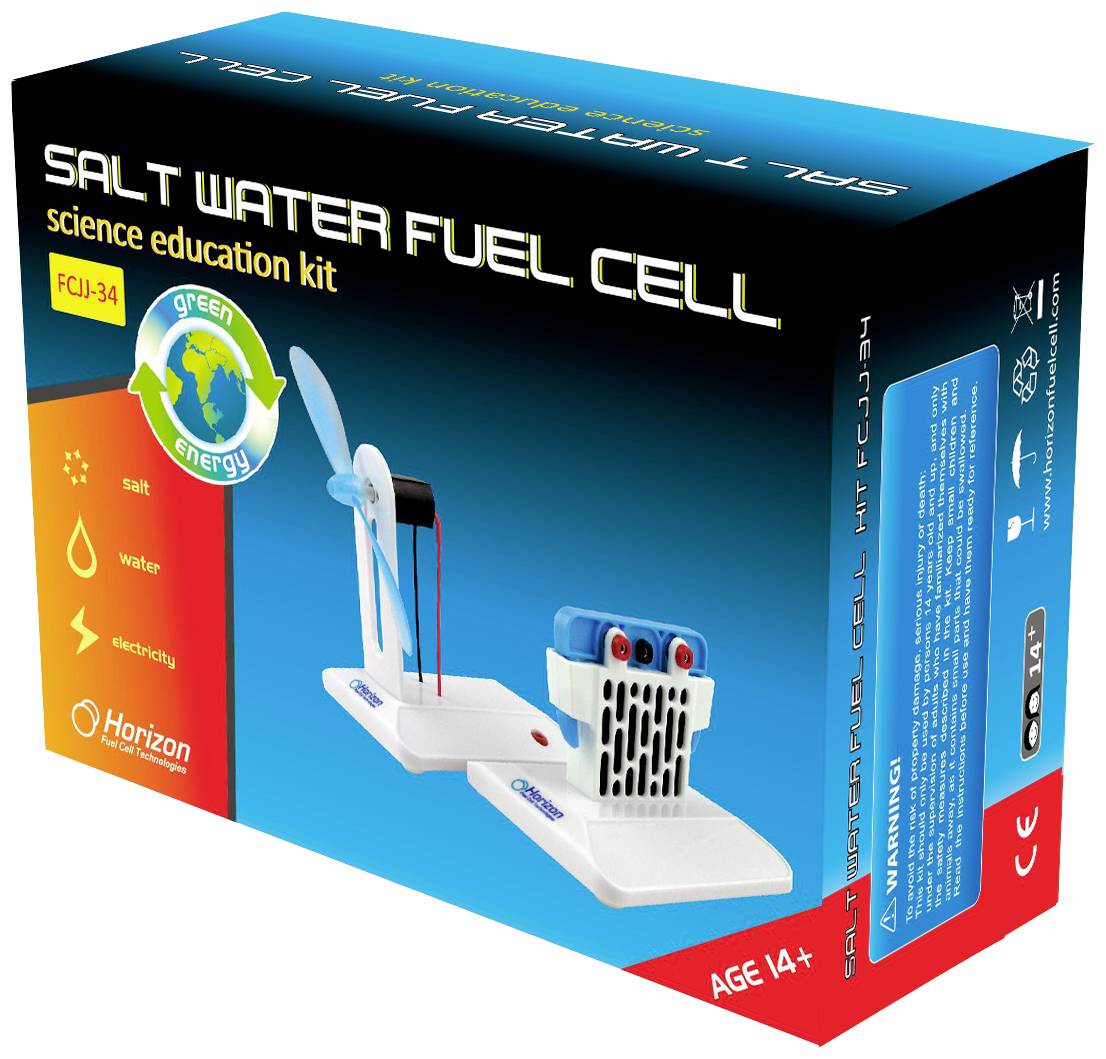 Horizon Educational FCJJ-34 Salt Water Fuel Cell Science Kit Brennstoffzelle, Technik Experimentier-Set ab 12 Jahre
