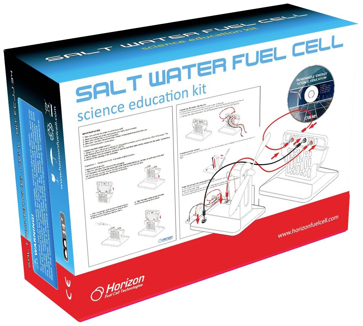 Horizon Educational FCJJ-34 Salt Water Fuel Cell Science Kit Brennstoffzelle, Technik Experimentier-Set ab 12 Jahre