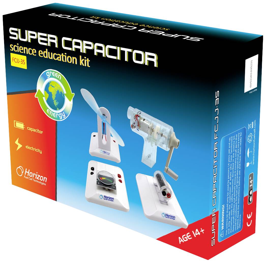 Horizon Educational FCJJ-35 Super Capacitor Science Kit Technik, Elektronik Experimentier-Set ab 12 Jahre