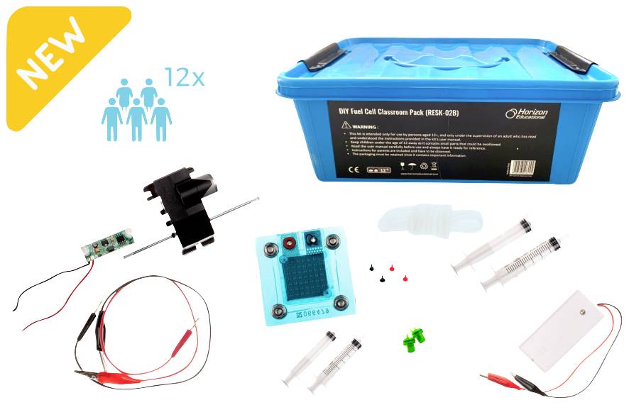 Horizon Educational RESK-02B DIY Fuel Cell Science Classroom Pack Brennstoffzelle, Technik Brennstoffzellen-Auto ab 12 Jahre
