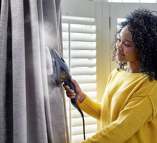 Russell Hobbs Steam Genie 2 in 1 Dampfglätter Blau, Gold 1700 W