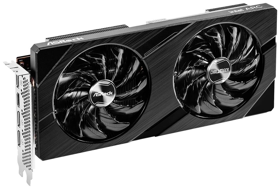 ASRock Grafikkarte Intel Arc™ A580 Challanger - OC Edition 8GB GDDR6-SDRAM PCIe x16 HDMI®, DisplayPort Vulkan, Übertaktet