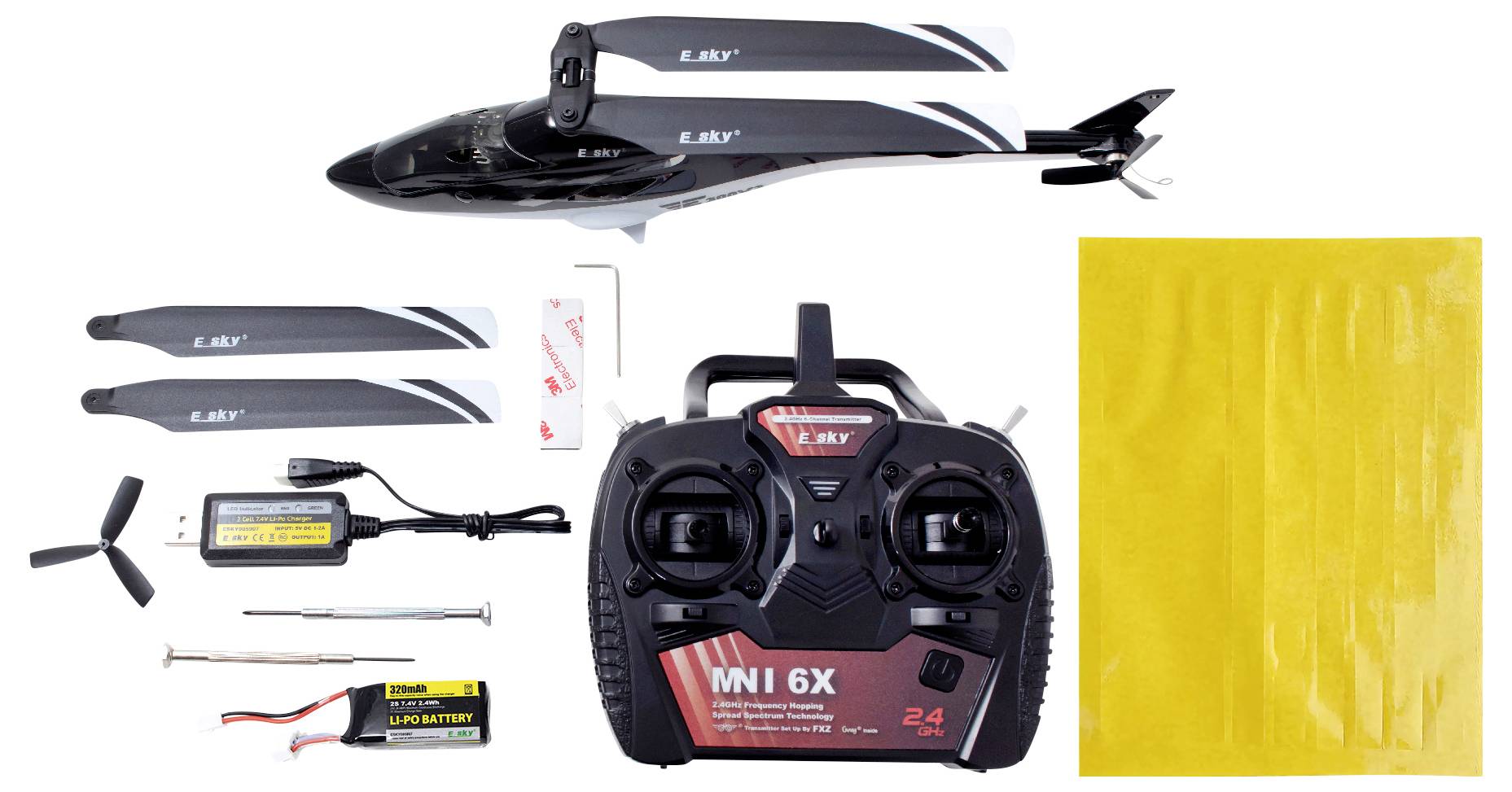 E-Sky 300 V2 RC Einsteiger Hubschrauber RtF 300er
