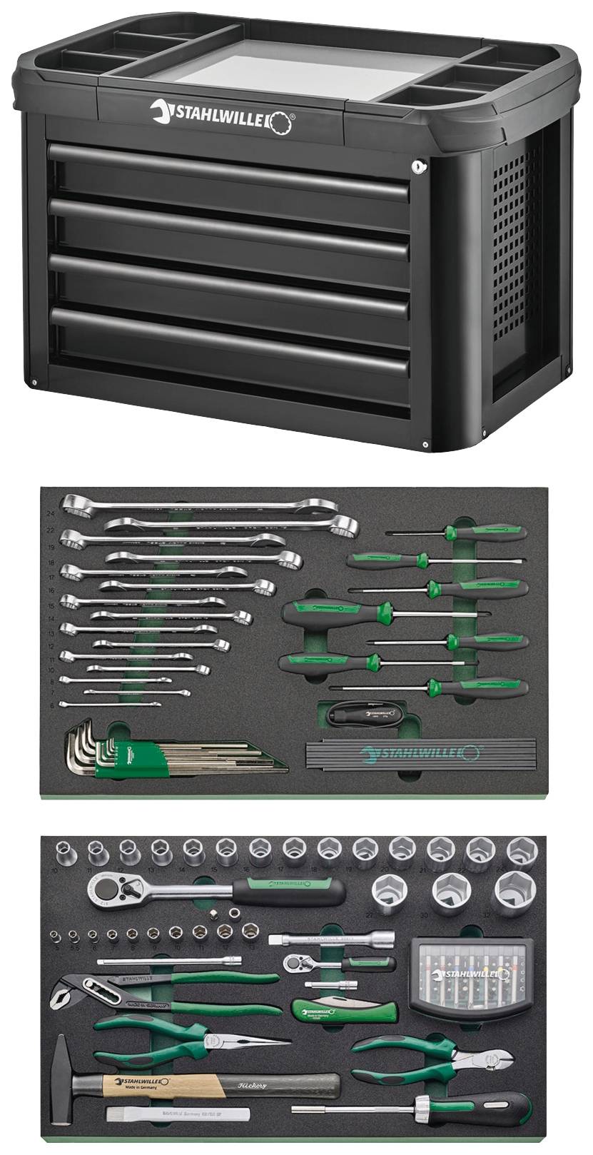 Stahlwille 98830189 93 TOP BOX/130 Werkzeugbox Schwarz