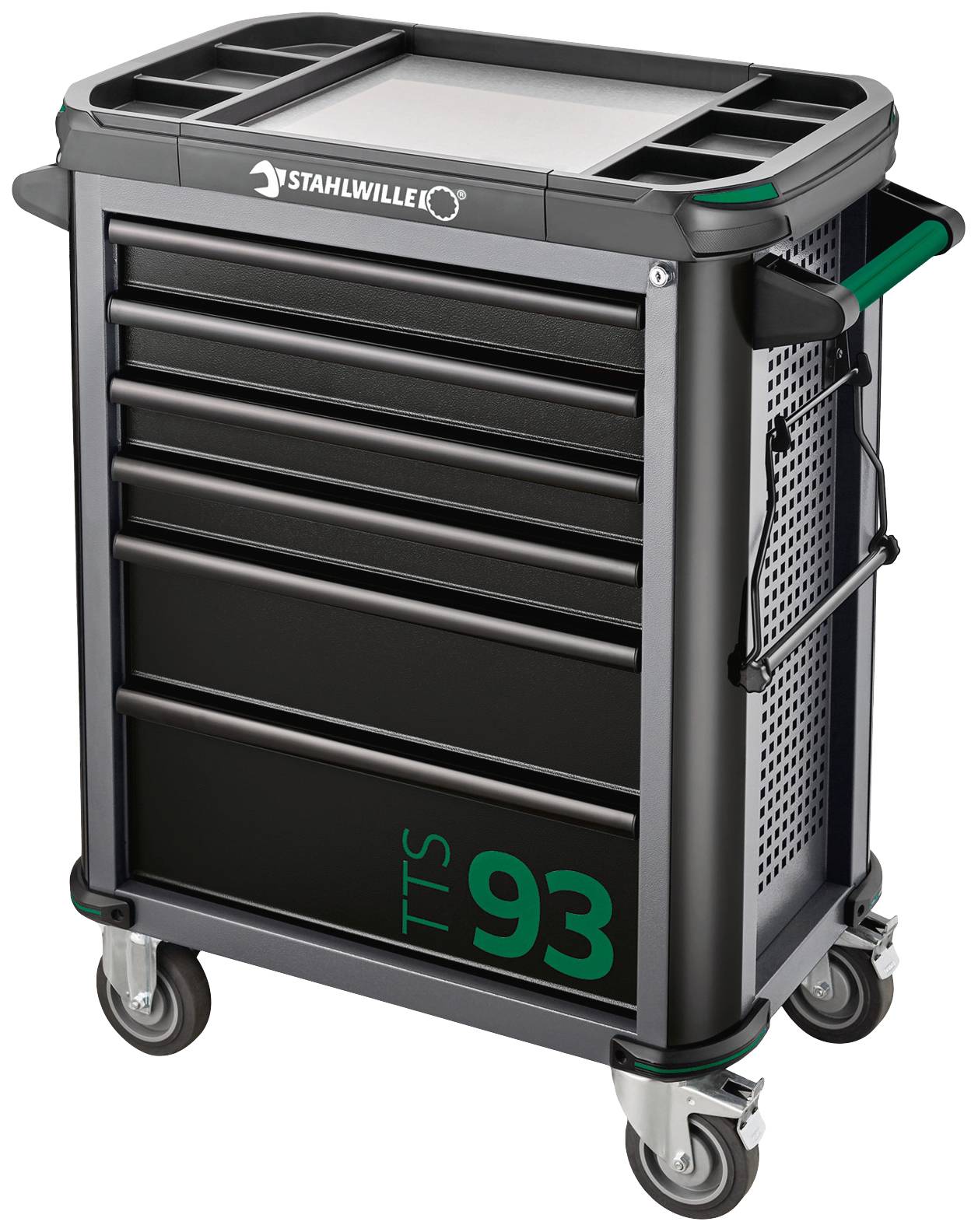 Stahlwille 81200154 Werkstattwagen Herstellerfarbe: Anthrazit, Schwarz