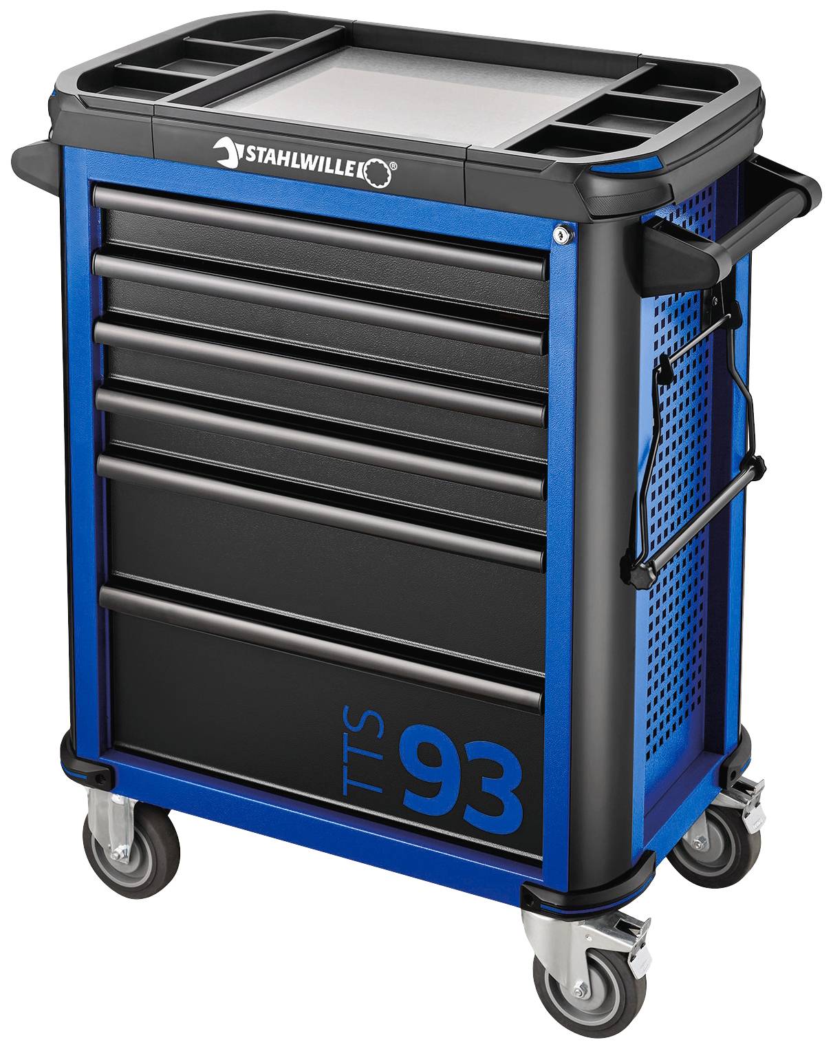 Stahlwille 81200156 Werkstattwagen Herstellerfarbe: Blau, Schwarz