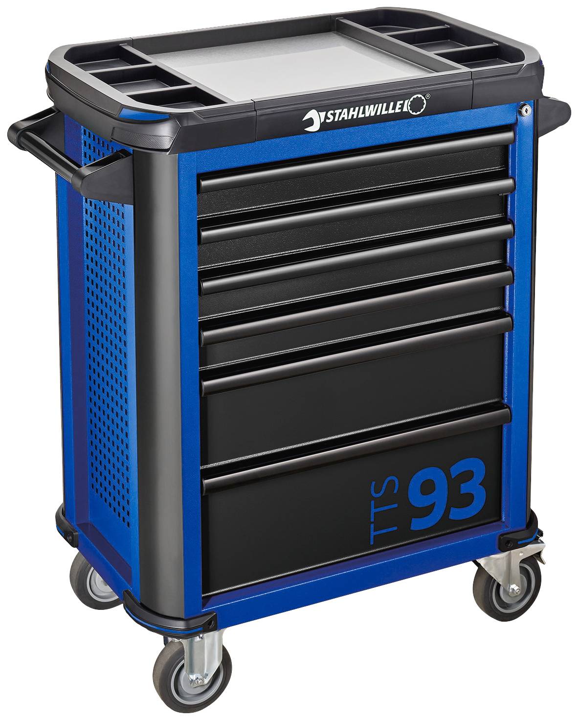 Stahlwille 81200156 Werkstattwagen Herstellerfarbe: Blau, Schwarz