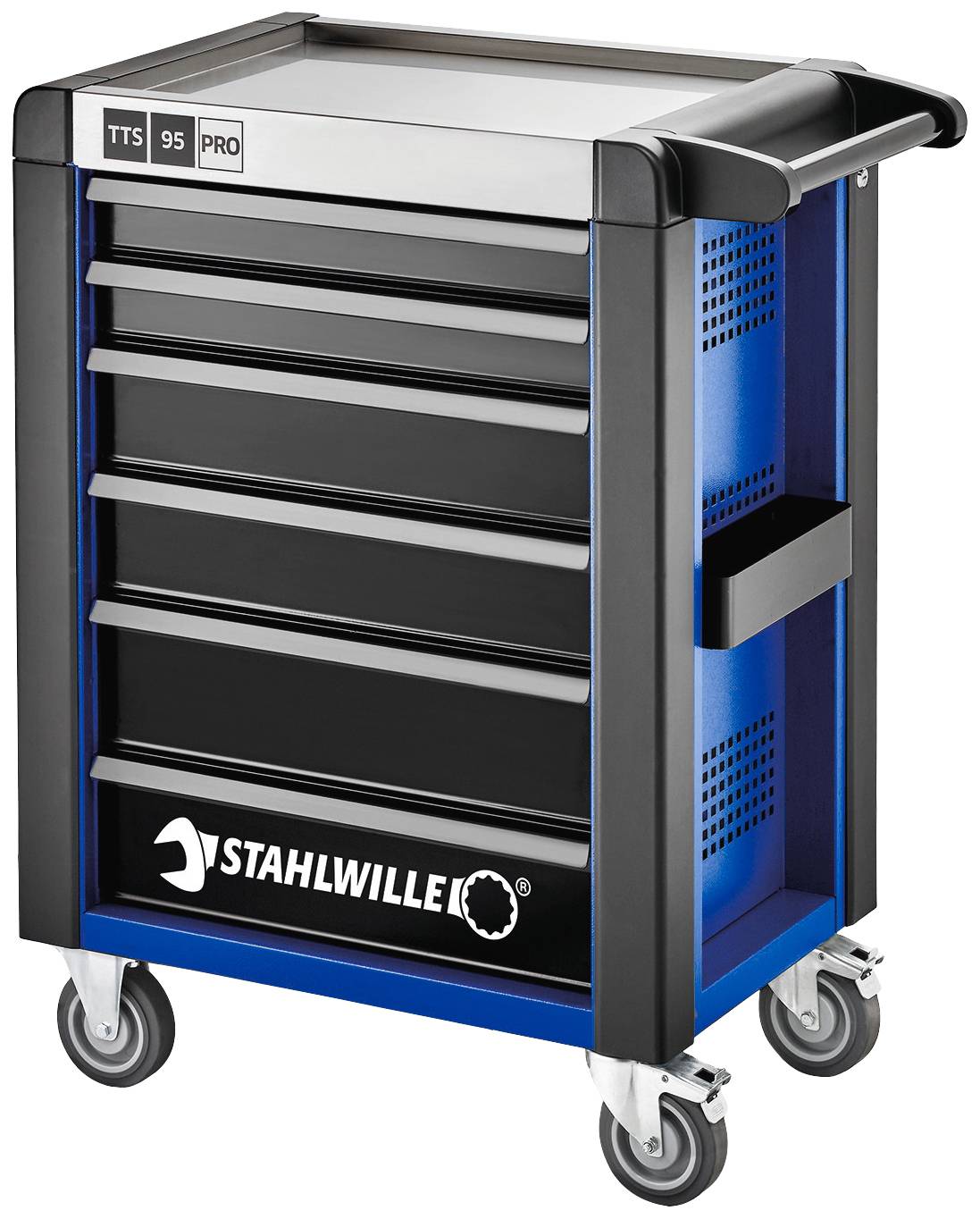 Stahlwille 81200161 Werkstattwagen Herstellerfarbe: Blau, Schwarz