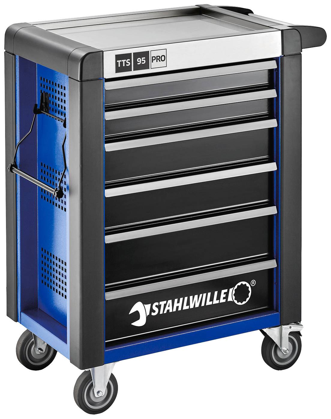 Stahlwille 81200161 Werkstattwagen Herstellerfarbe: Blau, Schwarz