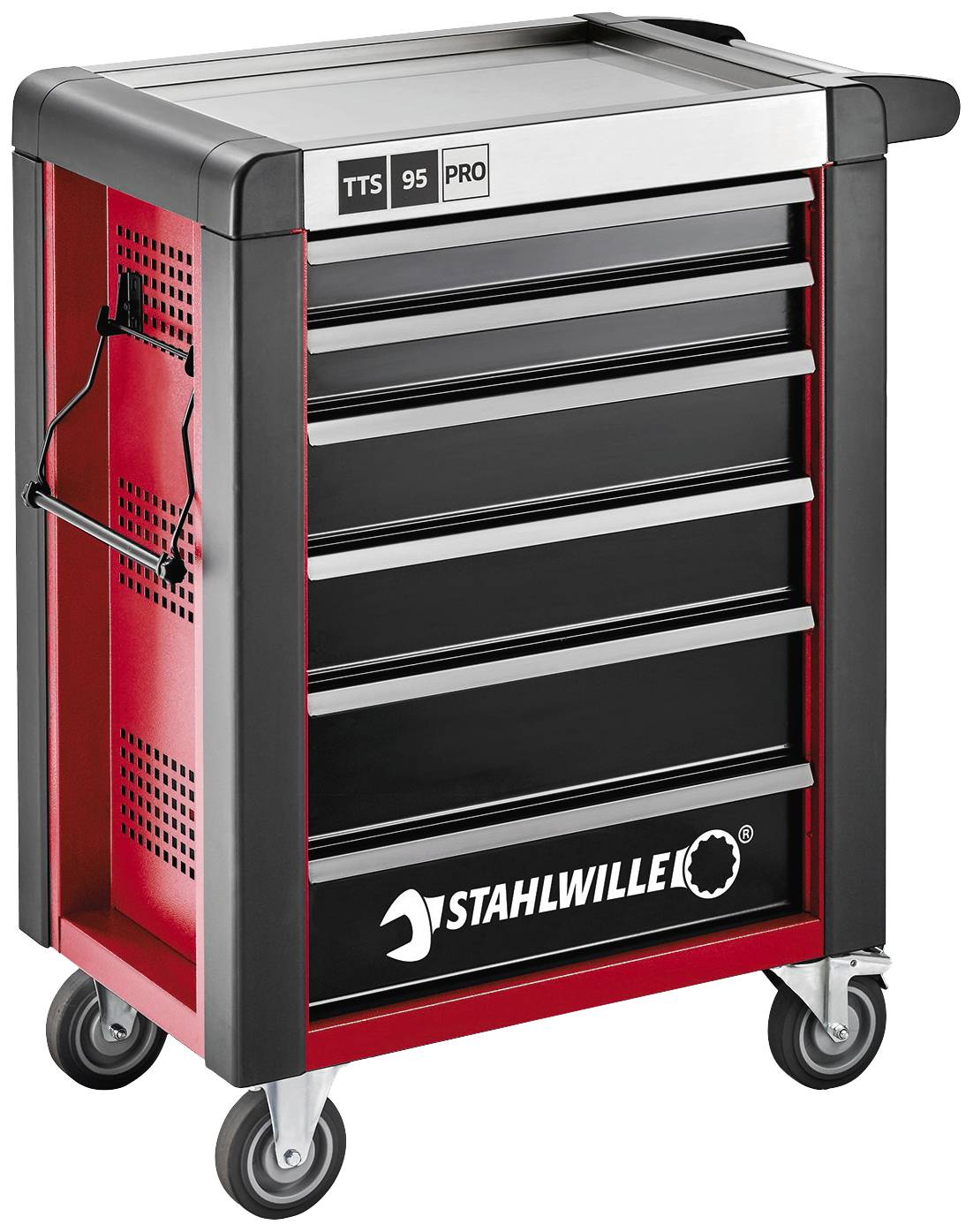 Stahlwille 81200162 Werkstattwagen Herstellerfarbe: Rot, Schwarz