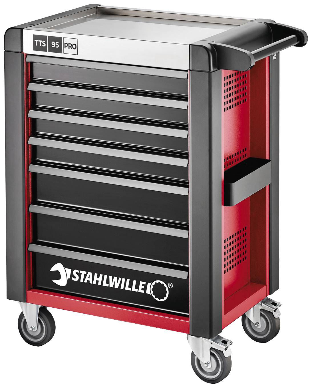 Stahlwille 81200165 Werkstattwagen Herstellerfarbe: Rot, Schwarz