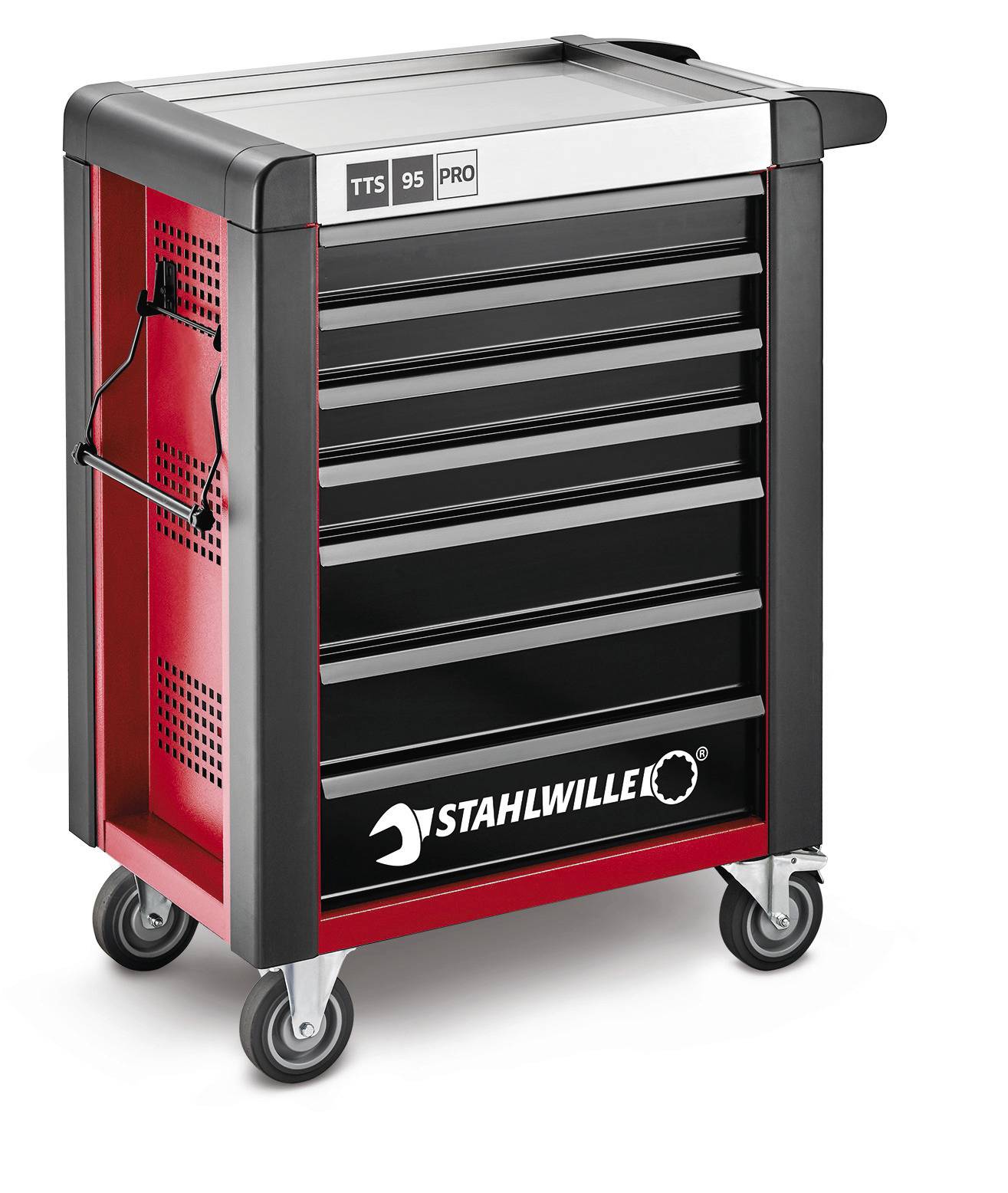 Stahlwille 81200165 Werkstattwagen Herstellerfarbe: Rot, Schwarz