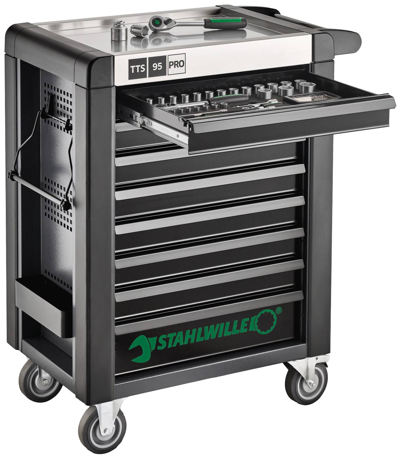 Stahlwille 81200166 Werkstattwagen Herstellerfarbe: Anthrazit, Schwarz