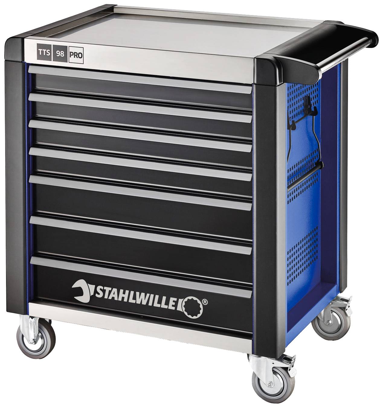 Stahlwille 81200170 Werkstattwagen Herstellerfarbe: Blau, Schwarz