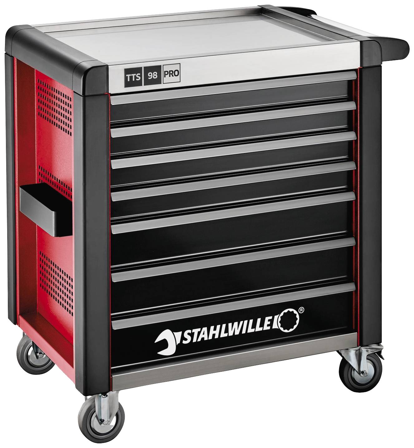 Stahlwille 81200171 Werkstattwagen Herstellerfarbe: Rot, Schwarz