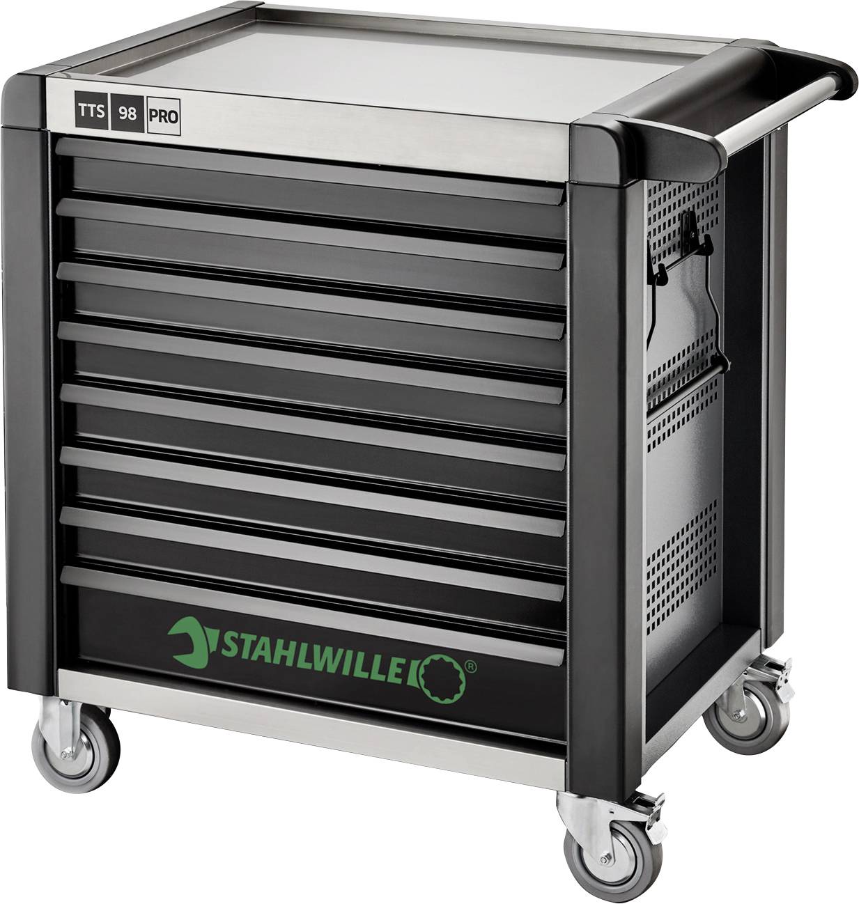 Stahlwille 81200172 Werkstattwagen Herstellerfarbe: Anthrazit, Schwarz