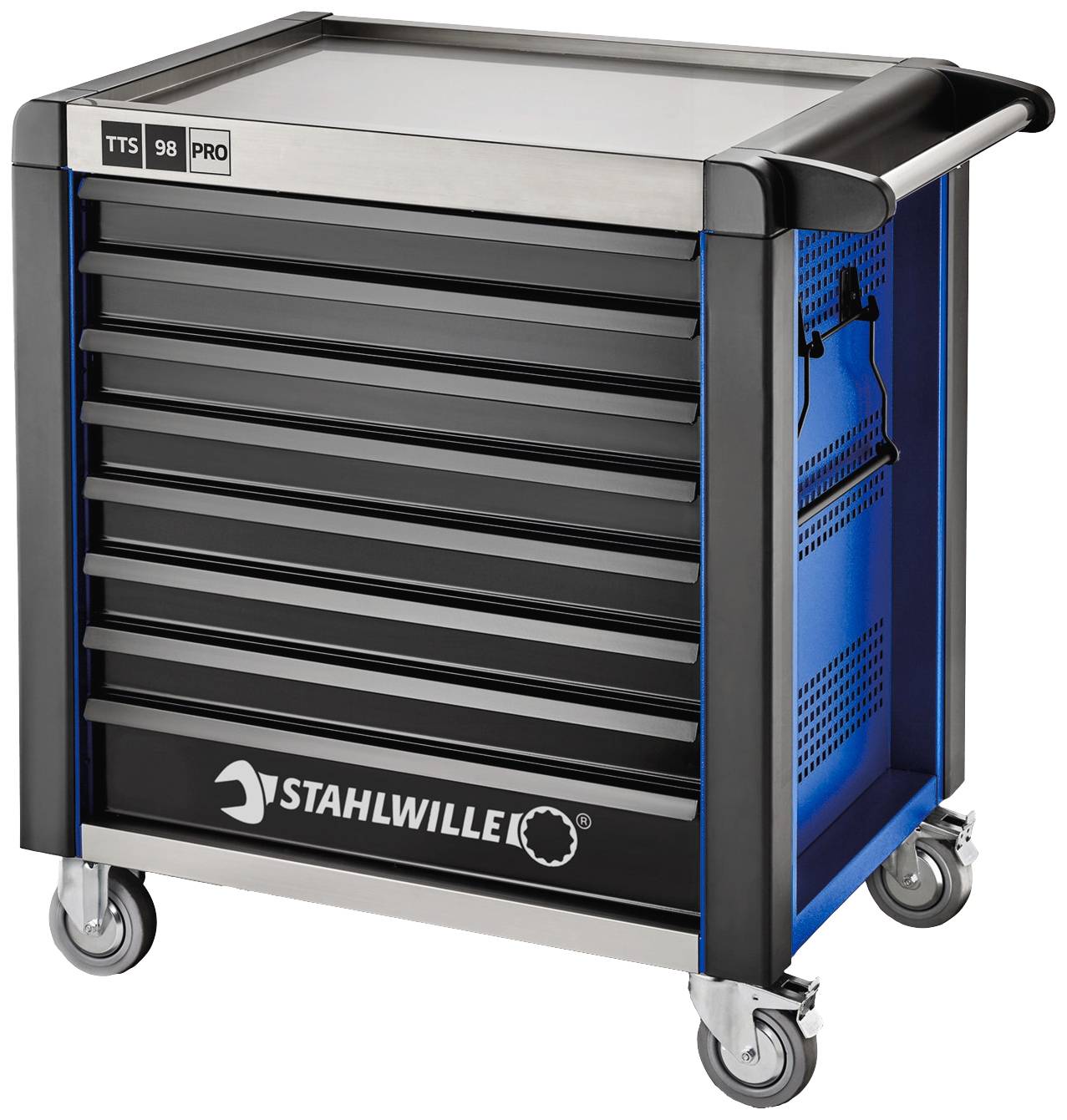 Stahlwille 81200173 Werkstattwagen Herstellerfarbe: Blau, Schwarz